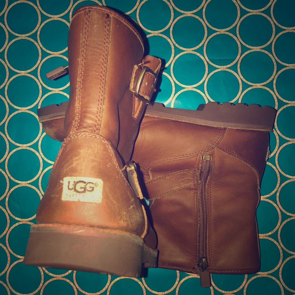 Leather UGG boots